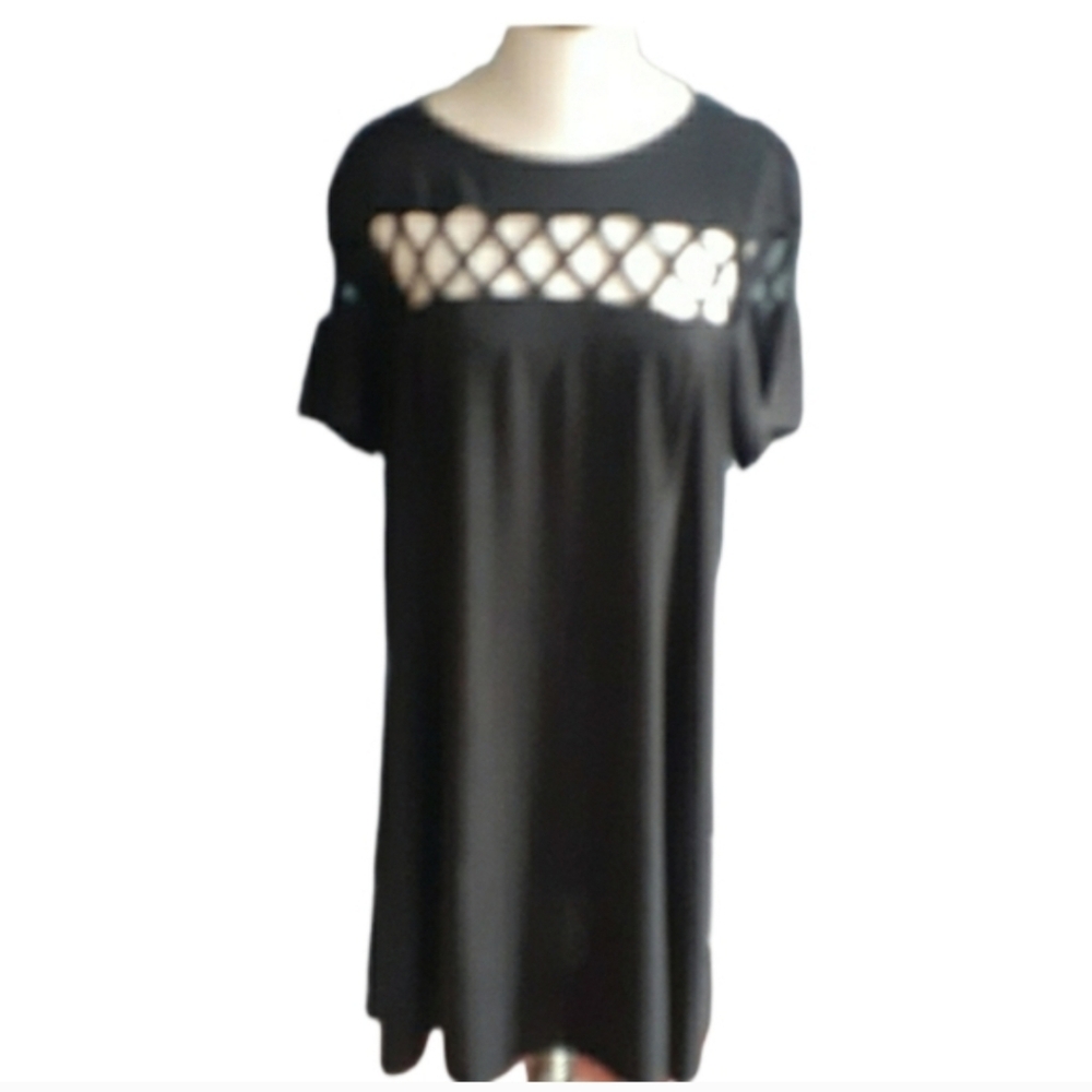 Torrid black women's pullover tunic dress size 0 - Picture 14 of 15